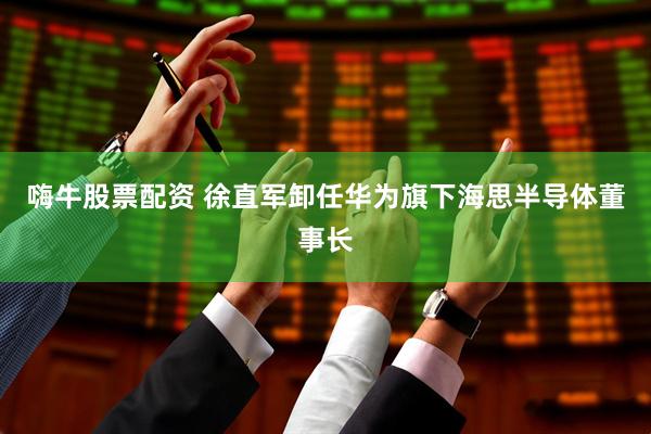 嗨牛股票配资 徐直军卸任华为旗下海思半导体董事长